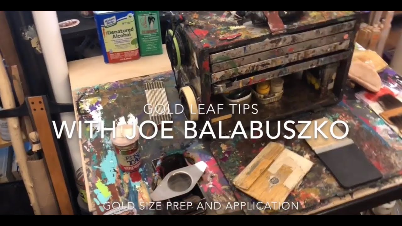 Gold Leaf Tips 2 - Gold Size Preparation