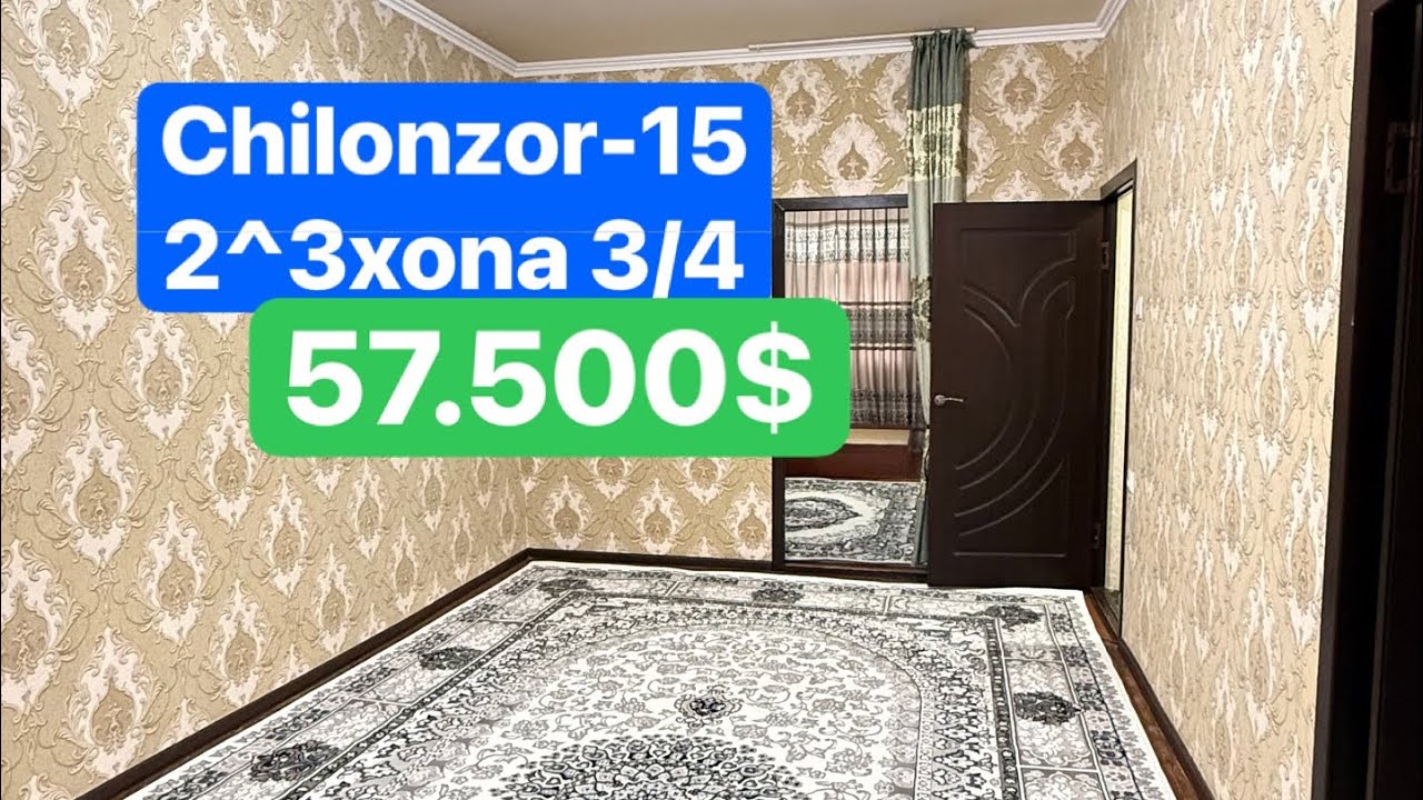 ▫️Чилонзор-15 Outlet▫️2^3 хона 49.8кв 3-этаж/4▫️Нархи-57.500$📞(88)-503-33-23