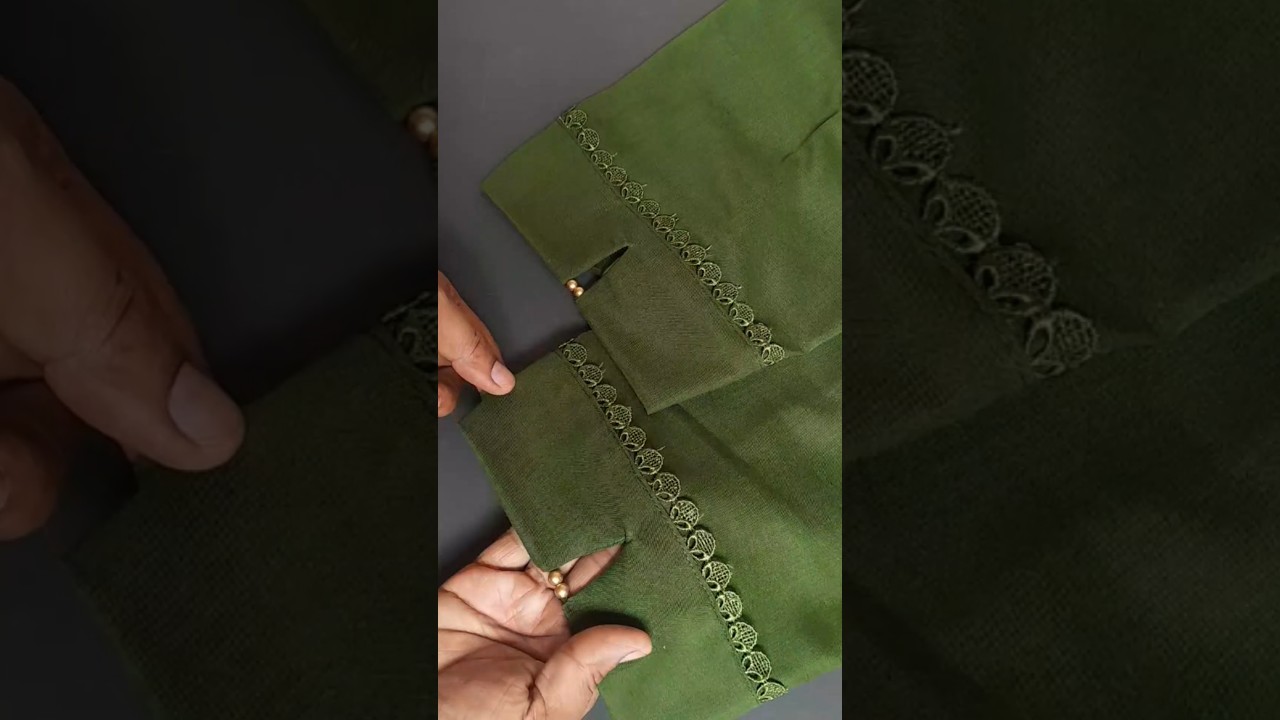 latest👌 new trouser ,sleeves design with lace /lace designing #shorts #shahnazdesign #trouserdesign