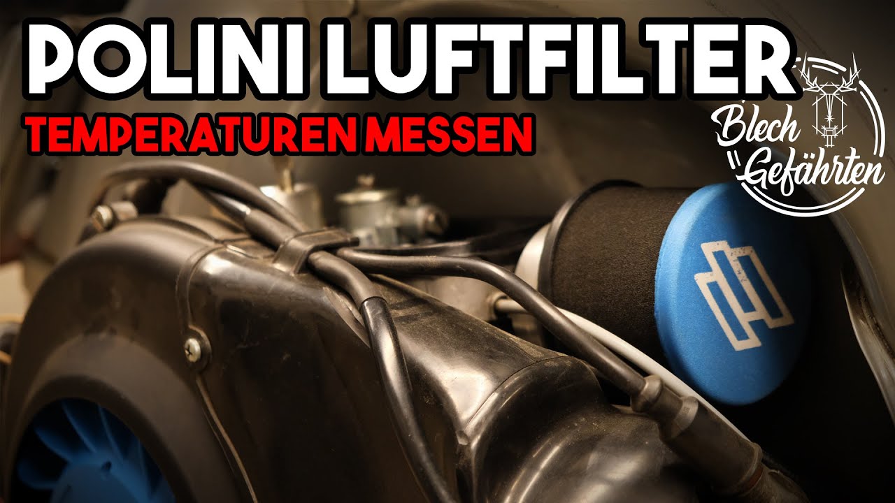 Polini Luftfilter | Alles heiße Luft? | Temperaturen messen | Vespa PX 125 Stadt, Land, Autobahn