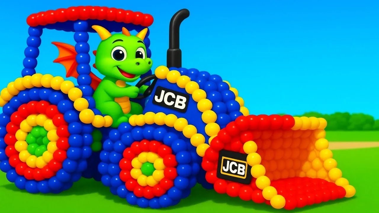 The mascot vibrato assistant JCB 3cx placed on the football field is popular, co-produced