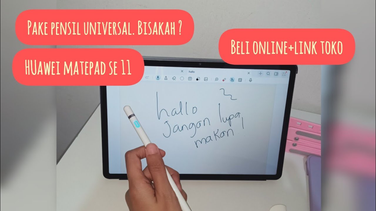 Coba Nulis Pakai Pencil Universal di Huawei Matepad SE 11