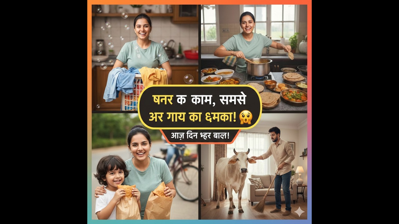 Aaj Toh Had Ho Gayi! 🐄 Ghar Ke Kaam Ke Beech Mein Ye Kya Hua?