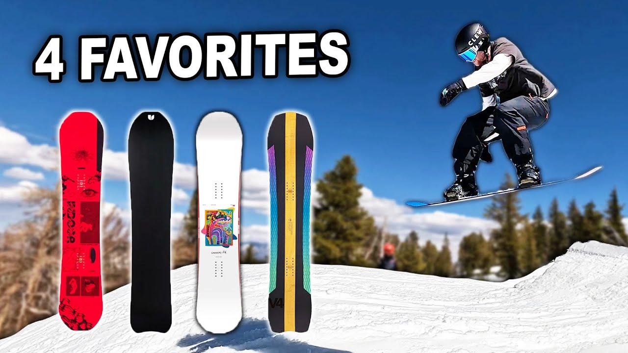 My 4 Favorite Snowboards - Recap & Review