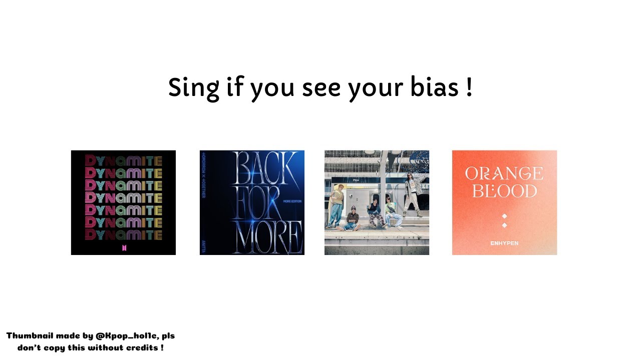 Sing if you see your bias (My favorite musics ver.)