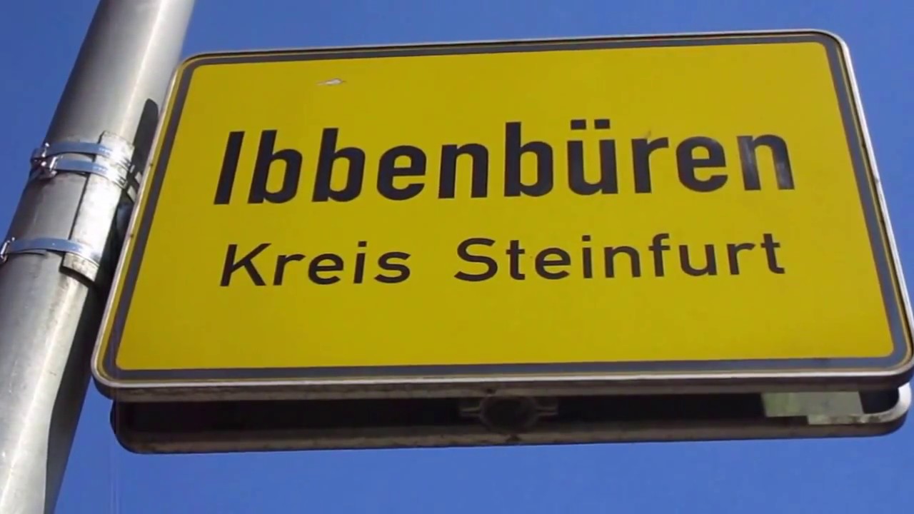 Spaziergang in Ibbenbüren durch die Stadt im Kreis Steinfurt