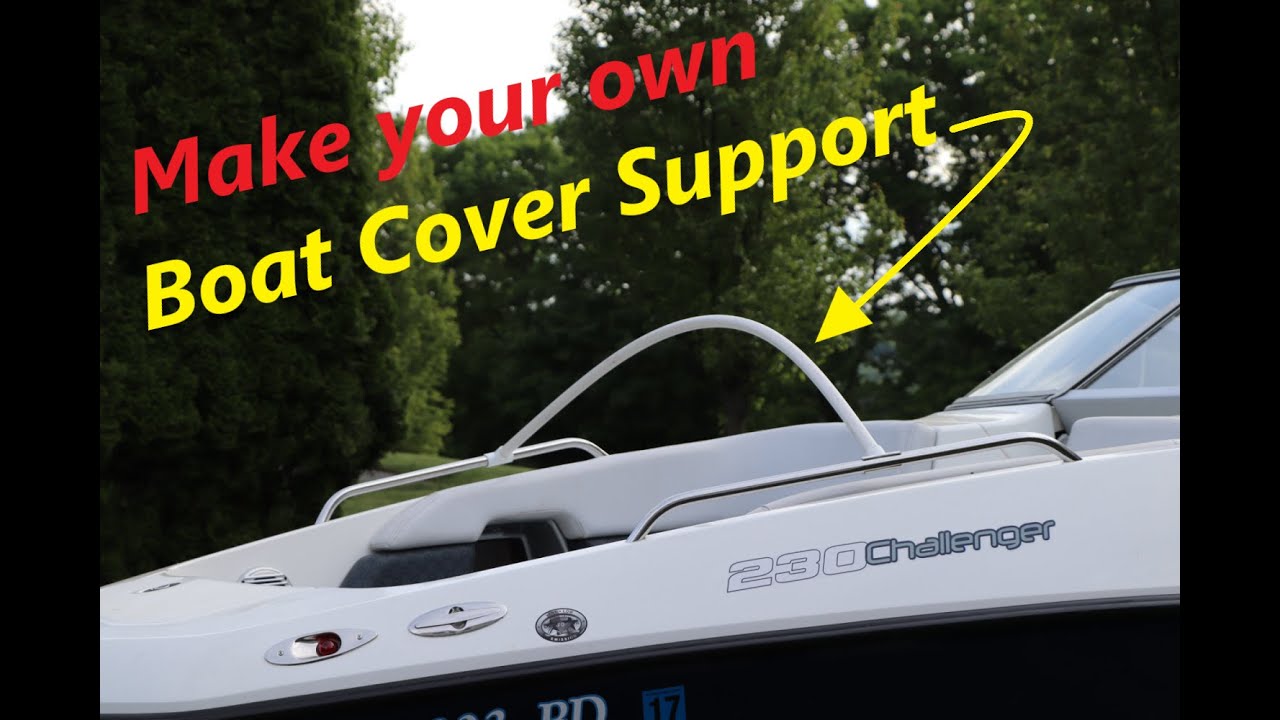 Make your own boat cover support poles with PVC pipe
