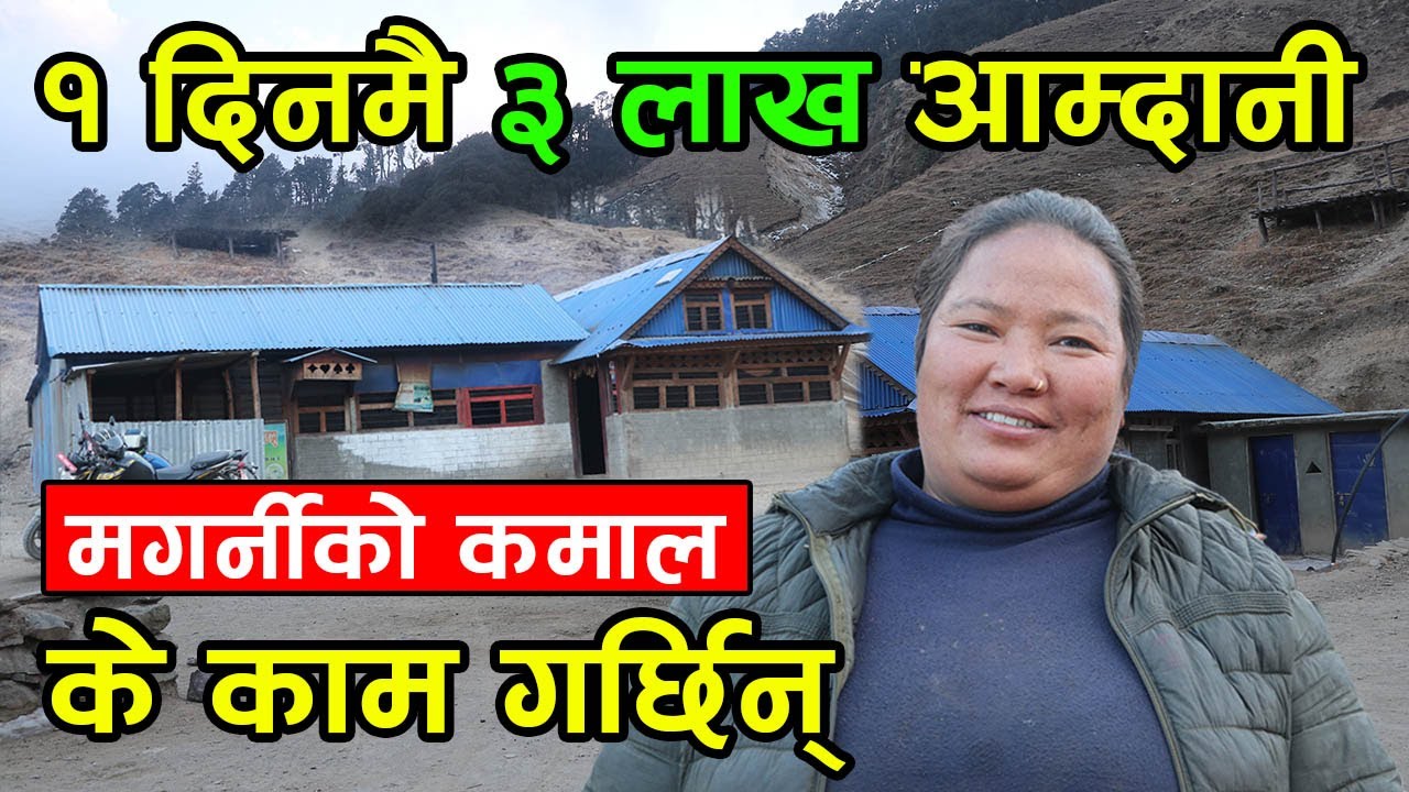 एक दिनमै ३ लाख कमाउने मगर्नीको भिडियो ! बागलुङ,रुकुम र रोल्पाको सिमानामा खोलिन् होटल │Nepal Chitra