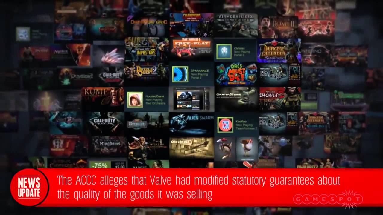 Valve Sued By Australian Consumer Watchdog Over Steam Refund Policy   GS News Update