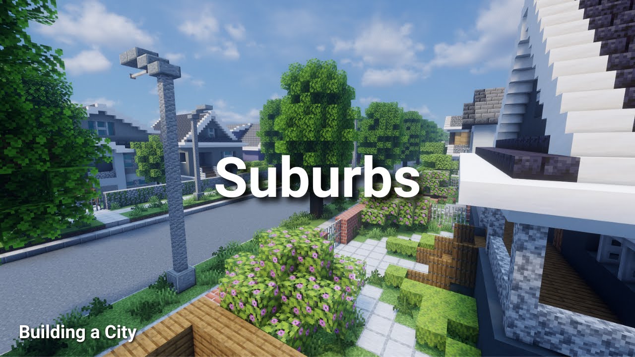 Building a City #1 // Suburbs // Minecraft Timelapse
