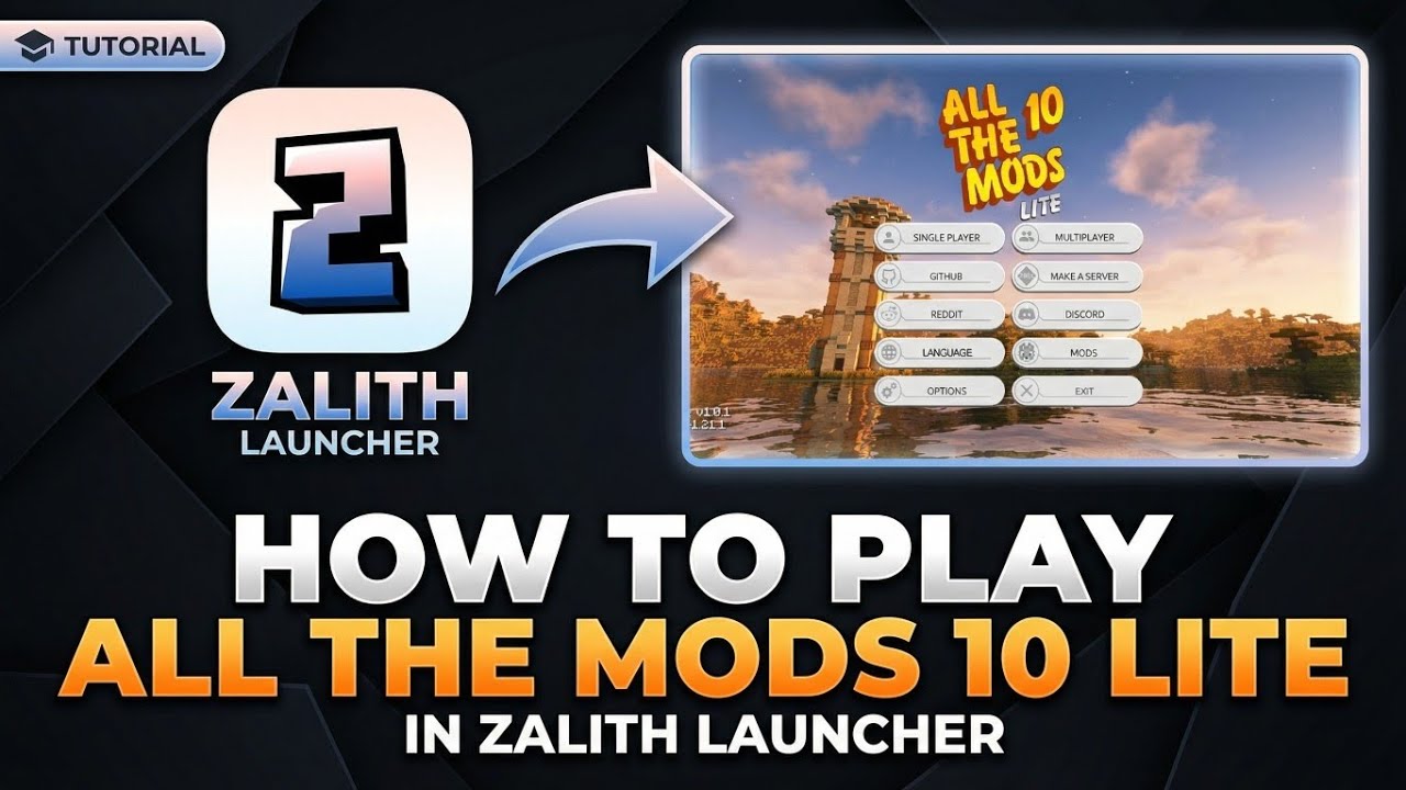 How To Play All The Mods 10 Lite in Zalith Launcher 🔥 