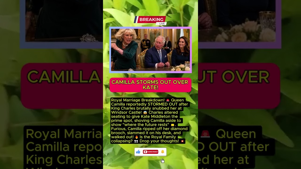 Queen Camilla STORMS OUT After King Charles Snubs Her For Kate! 😱👑
