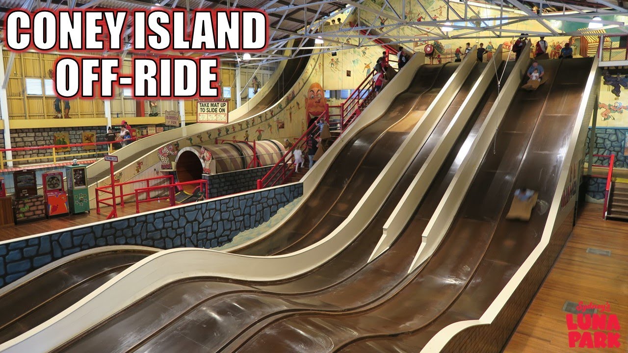 Coney Island Off-Ride Footage, Luna Park Sydney Fun House | Non-Copyright