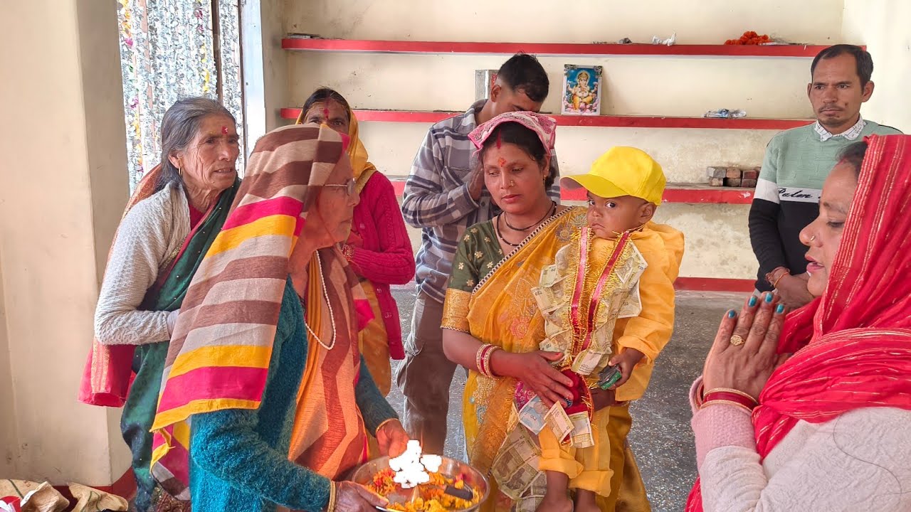 आज किया काना का मुंडन ज्वालपा देवी मंदिर में