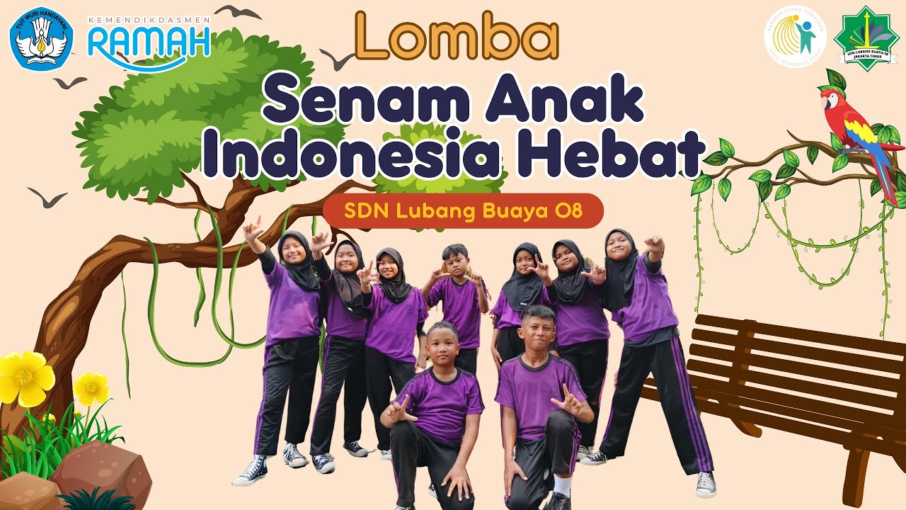 Lomba Senam Anak Indonesia Hebat 2025_SDN Lubang Buaya 08_DKI Jakarta