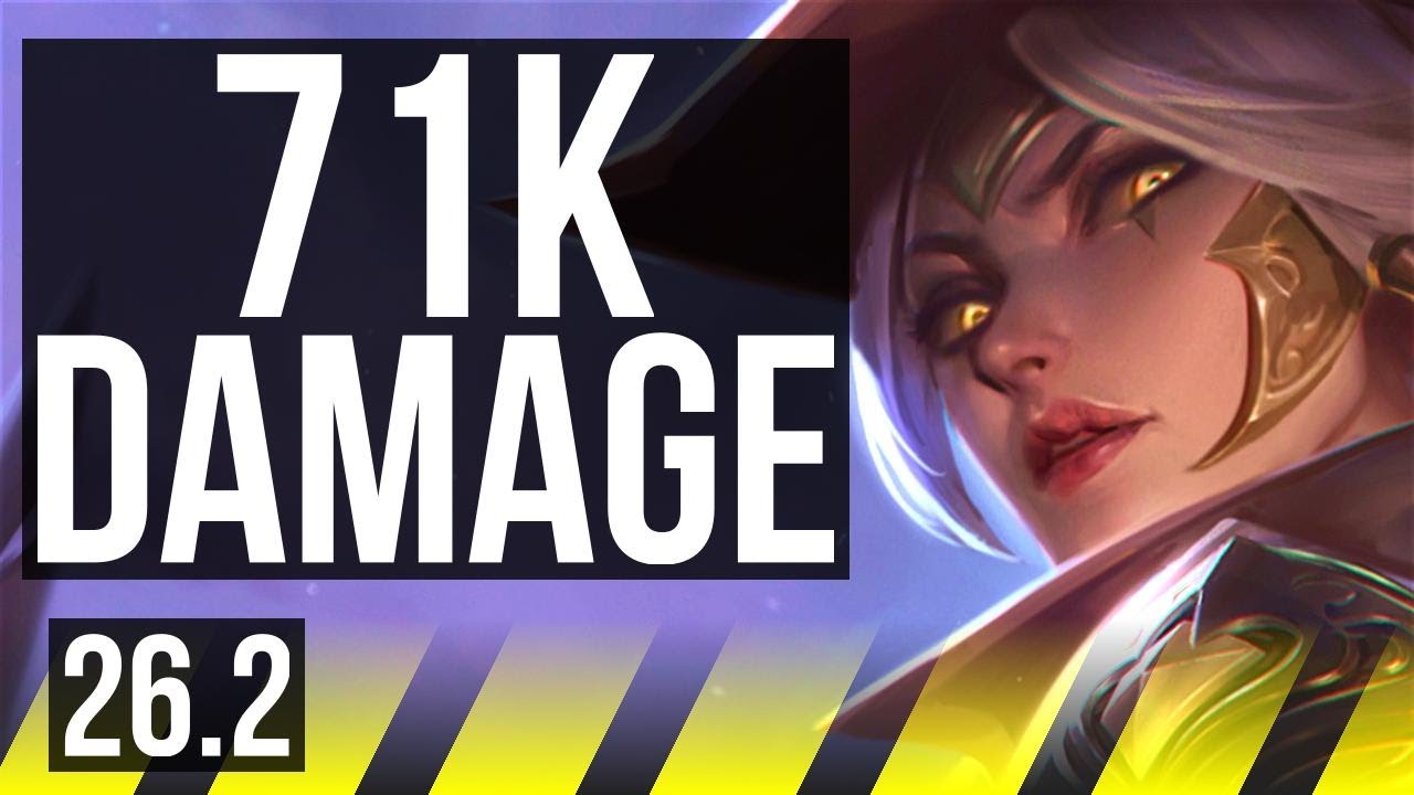 ASHE & Janna vs YUNARA & Lulu (ADC) | 71K damage | EUW Grandmaster | 26.2