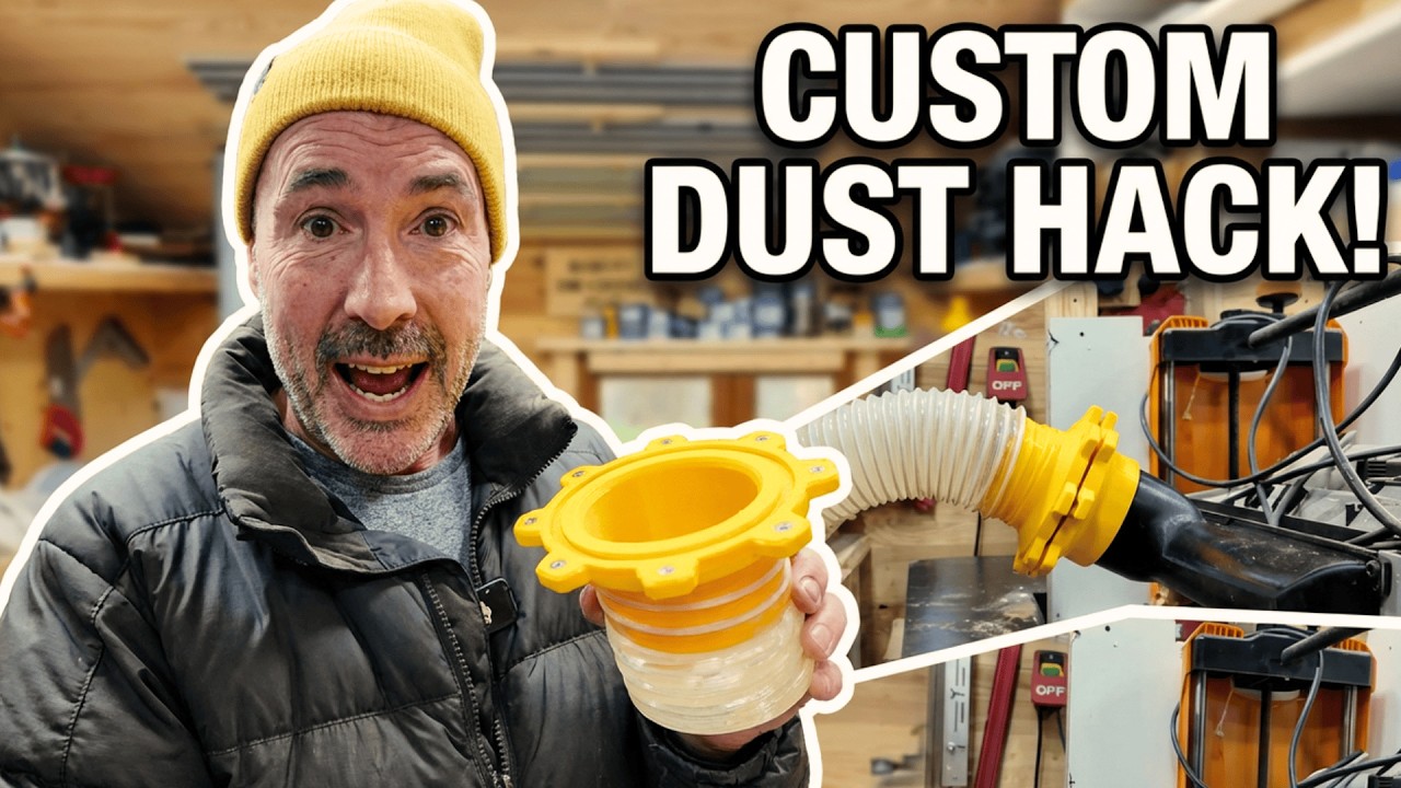 Изготовление на заказ системы пылеудаления с помощью 3D-печати для фуговального станка и установк...