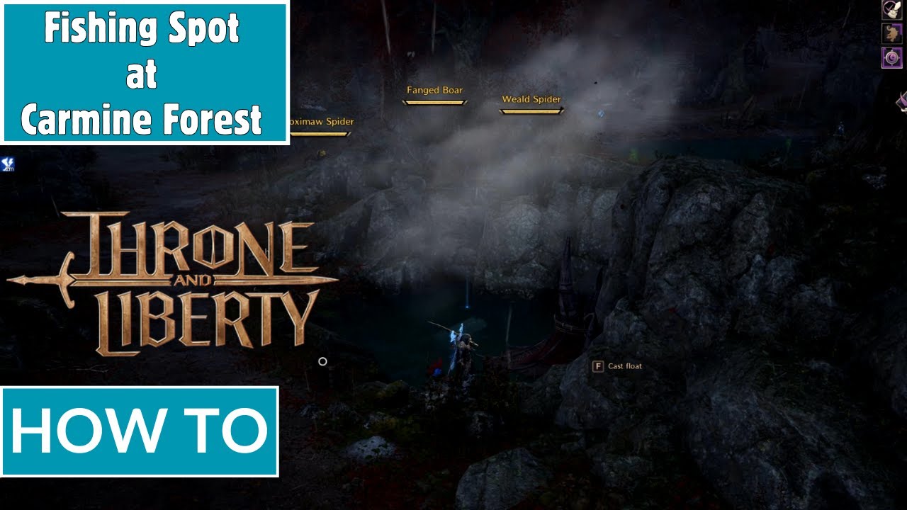 How to Locate Carmine Forest Freshwater - Largemouth Bass THRONE AND LIBERTY