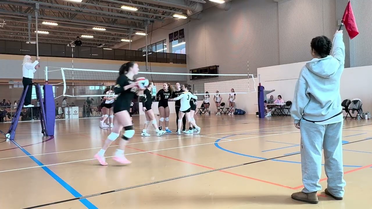 Vs. TCNJ (the college of New Jersey) Set 1 (win 25-18) 2/21/26
