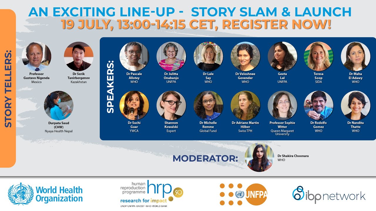 Story Slam & Launch of the SRH & UHC Learning by Sharing Portal