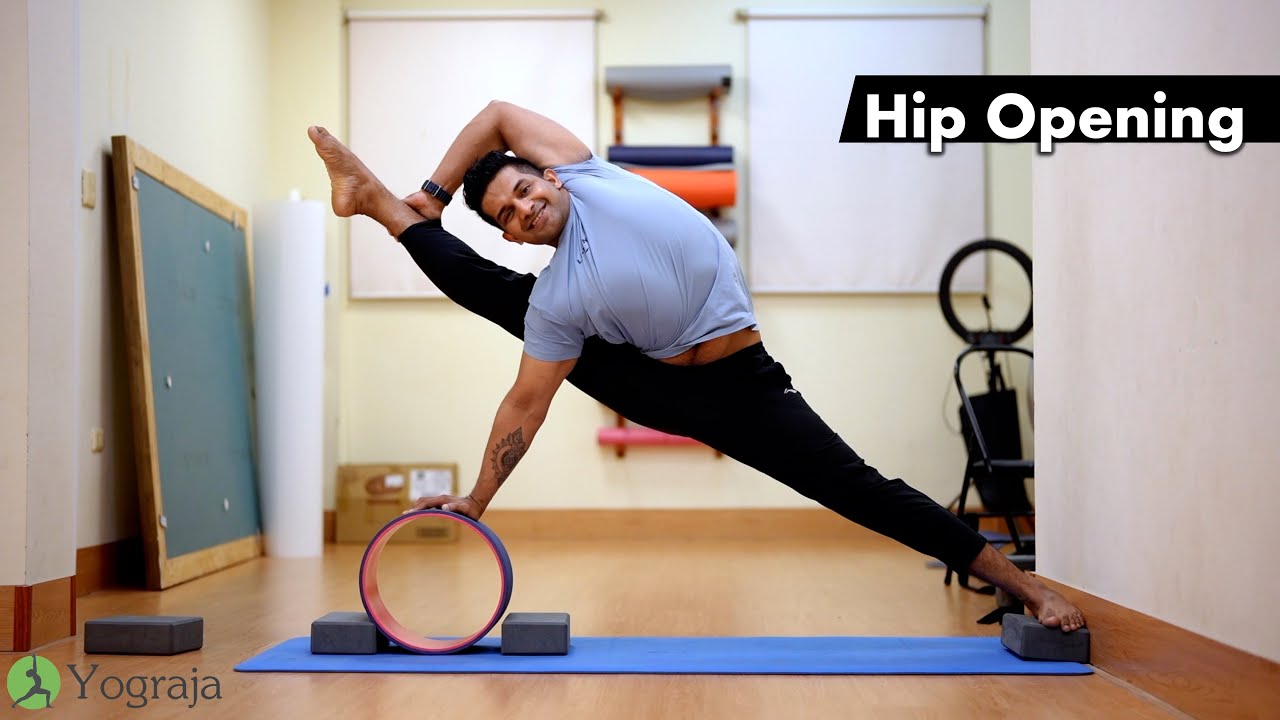 1H Yoga For Vishwamitrasana (advanced variation and more) with Yoga Wheel 🛞 | Yograja