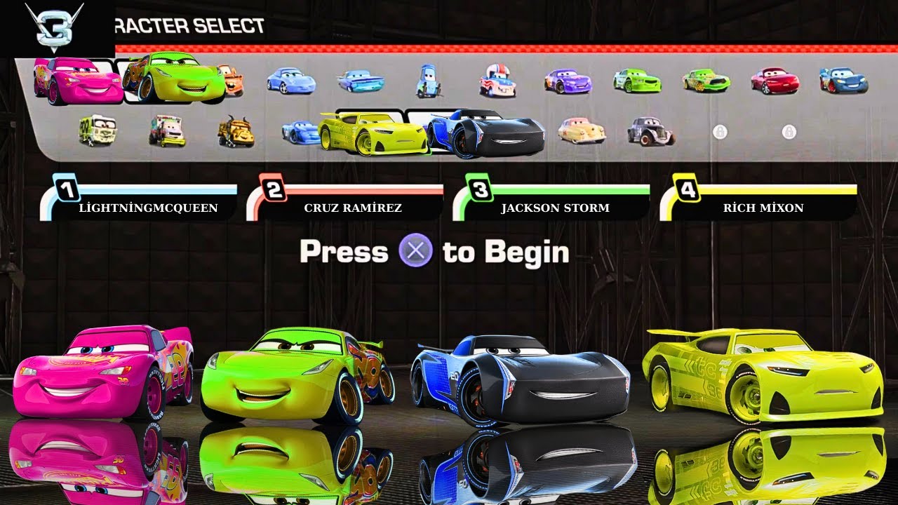 Cars 3: Driven to Win Arabalar 3 kıran kırana mücadeleler #şimşekmcqueen #disney #pixar #retrogaming