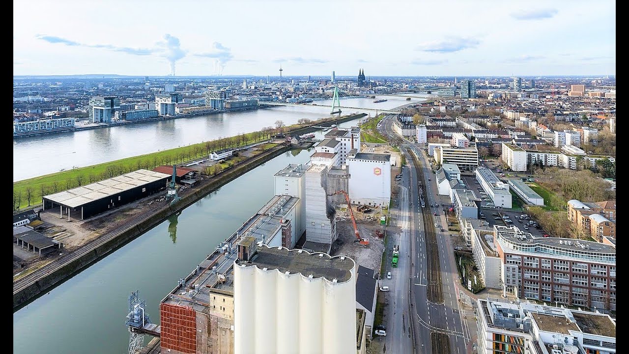 Deutzer Hafen Köln - Rückbau Mühlen II - (c) WDR Lokalzeit Köln