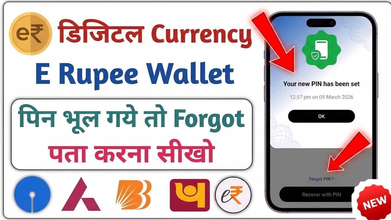 ​e-Rupee Wallet PIN Reset Kaise Kare | How to Reset e-Rupee Wallet PIN | Digital e-Rupee