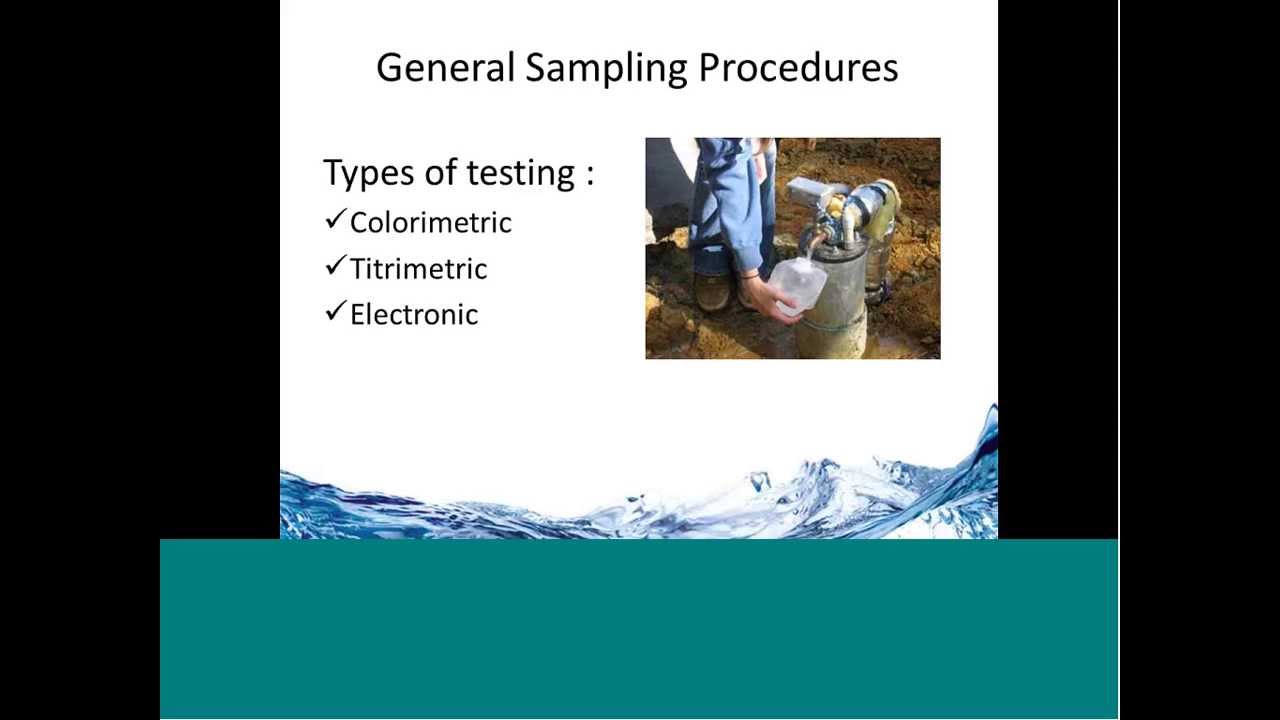 Webinar -- Water Quality Sampling and Analysis
