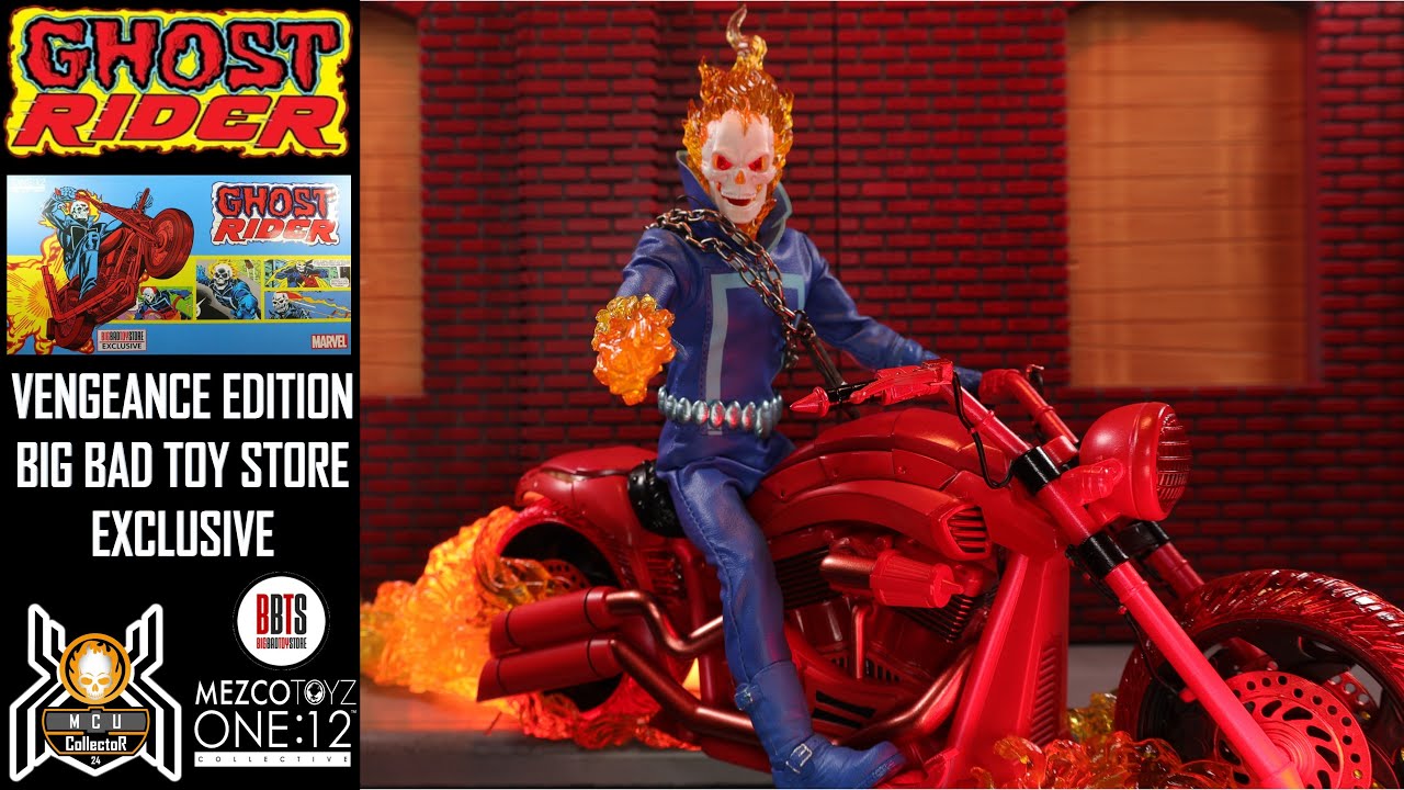 Mezco One:12 Collective Marvel GHOST RIDER Hellcycle Vengeance Edition BBTS Exclusive Figure Review