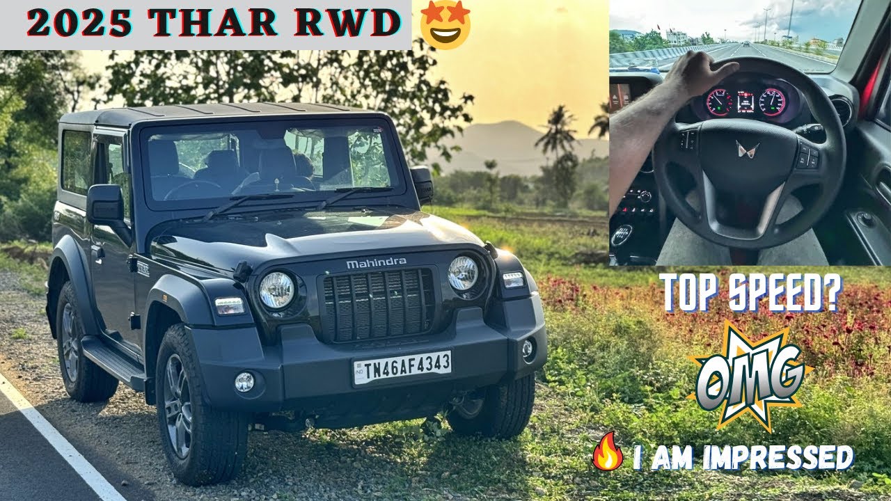 Finally Mahindra Thar RWD🔥/I Am Impressed😻/Features🤯/17Lakhs Worth Car🥵/Top Speed!?/@Track Twister