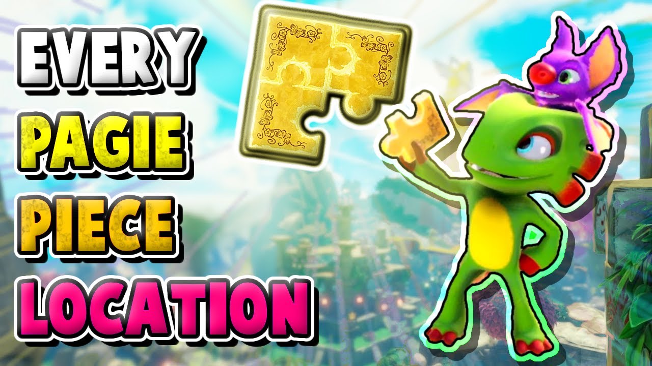 Yooka-Replaylee - All Pagie Piece Locations!