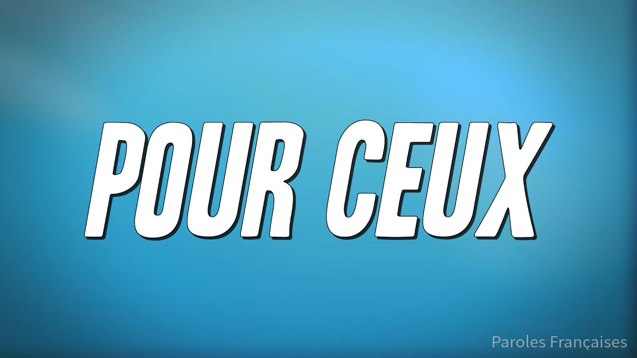 Mafia K'1 Fry - Pour ceux (Paroles)