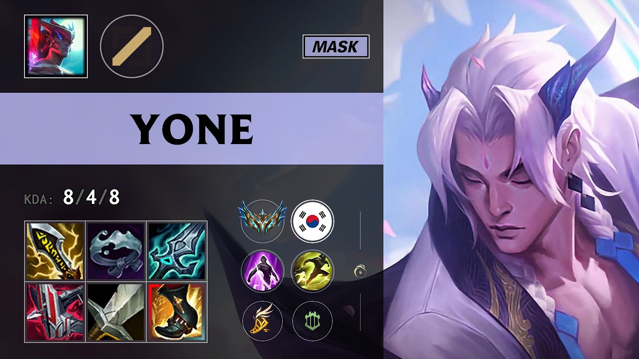 (Mask) Yone Mid vs Viktor - KR Challenger Patch 26.14