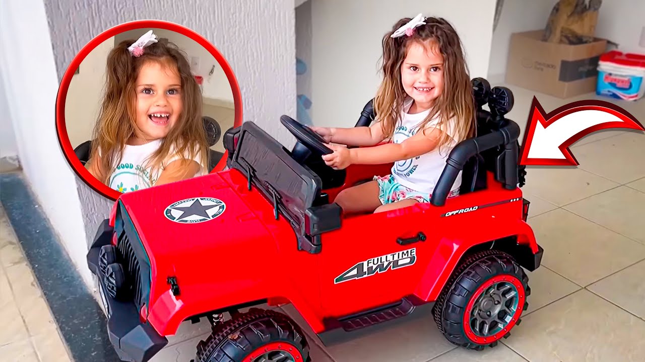 MINHA IRMÃZINHA ATROPELOU A PRODUÇÃO COM O CARRO INFANTIL!