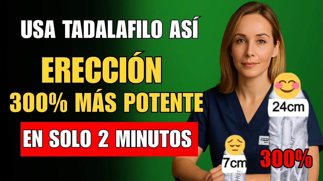Uróloga Revela: El uso eficaz del TADALAFILO para hombres +60 (¡99% Efectivo!) | Salud Masculina