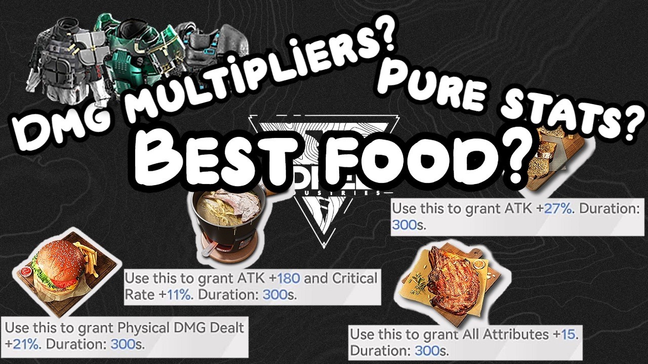Which food is best. Attributes vs multipliers. Sets comparison