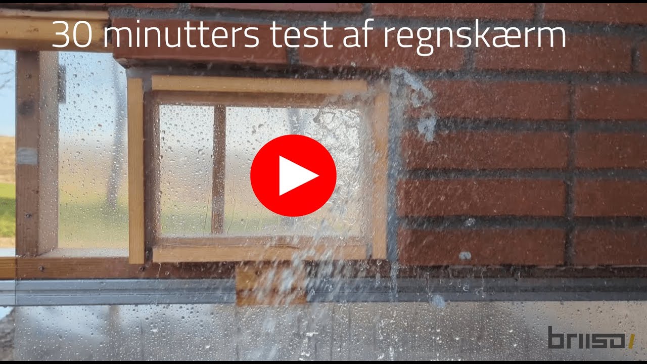 Vandtest på briiso facade