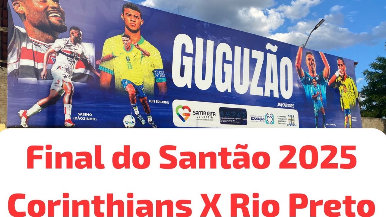 Final do Campeonato Santarritense de Futebol 2025. Rio Preto X Corinthians Narracao Vei de Vitor