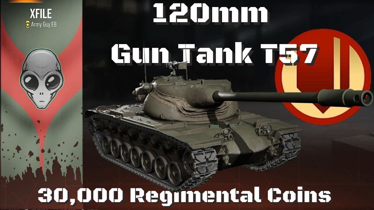 Новый полковой танк Т57 с 120-мм пушкой, World of Tanks Console Modern Armor.