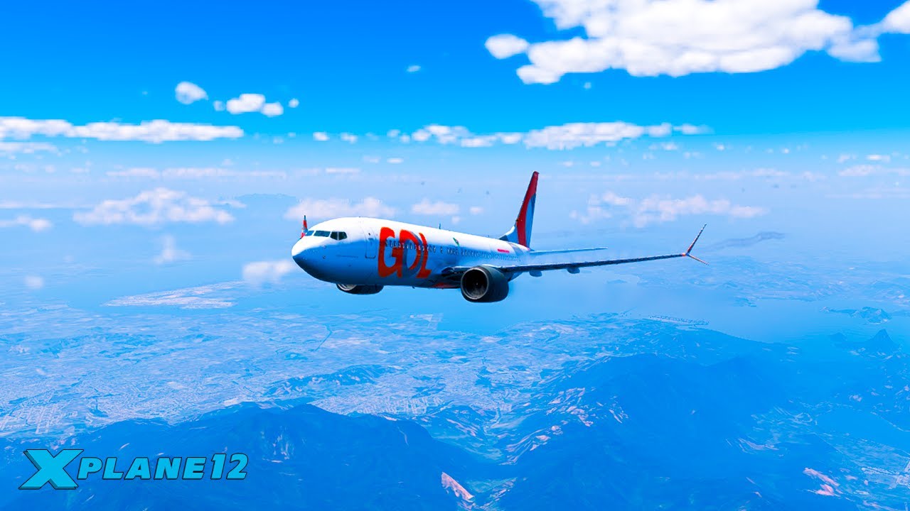 X-Plane 12 #7 Boeing 737MAX 8 GOL SBGL - SBFI