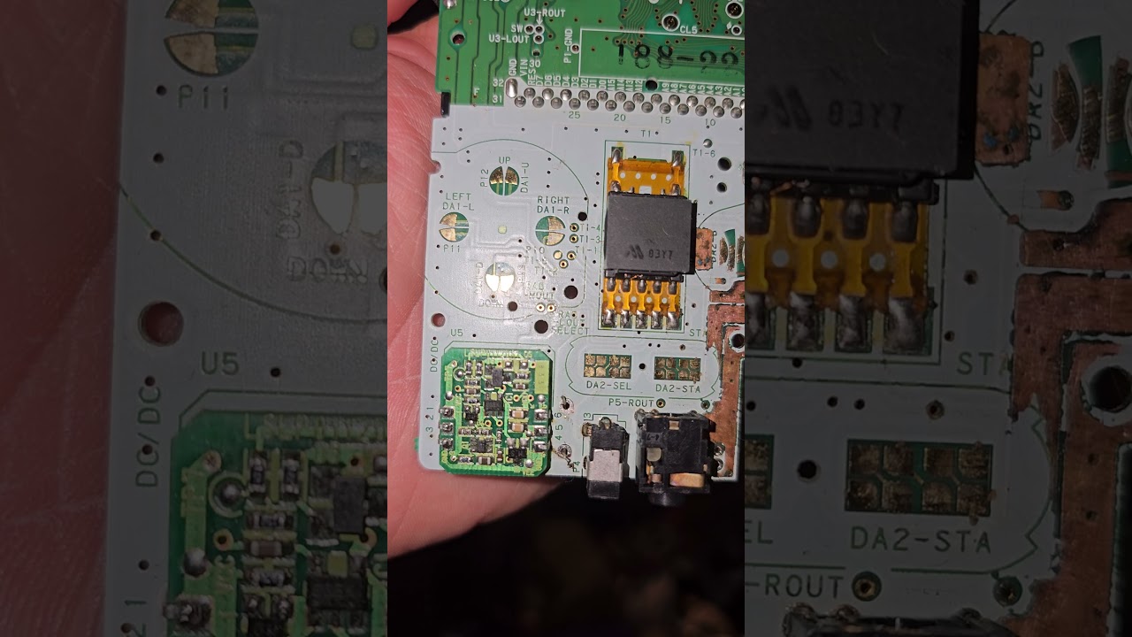 Game Boy Light motherboard diagnostics and repairs - overview of the board and progress
