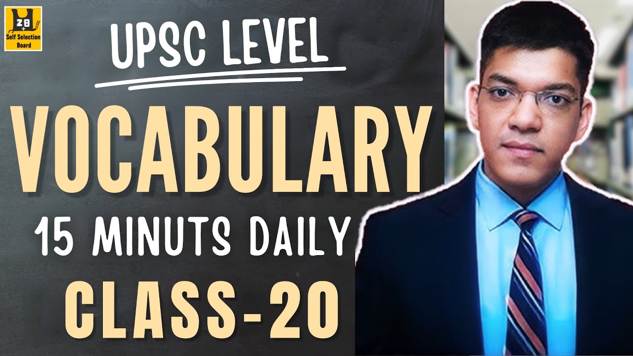 Vocabulary Class – 20 | NDA & CDS 2026 | Basic to Advanced English Class by Shubham Varshney Sir