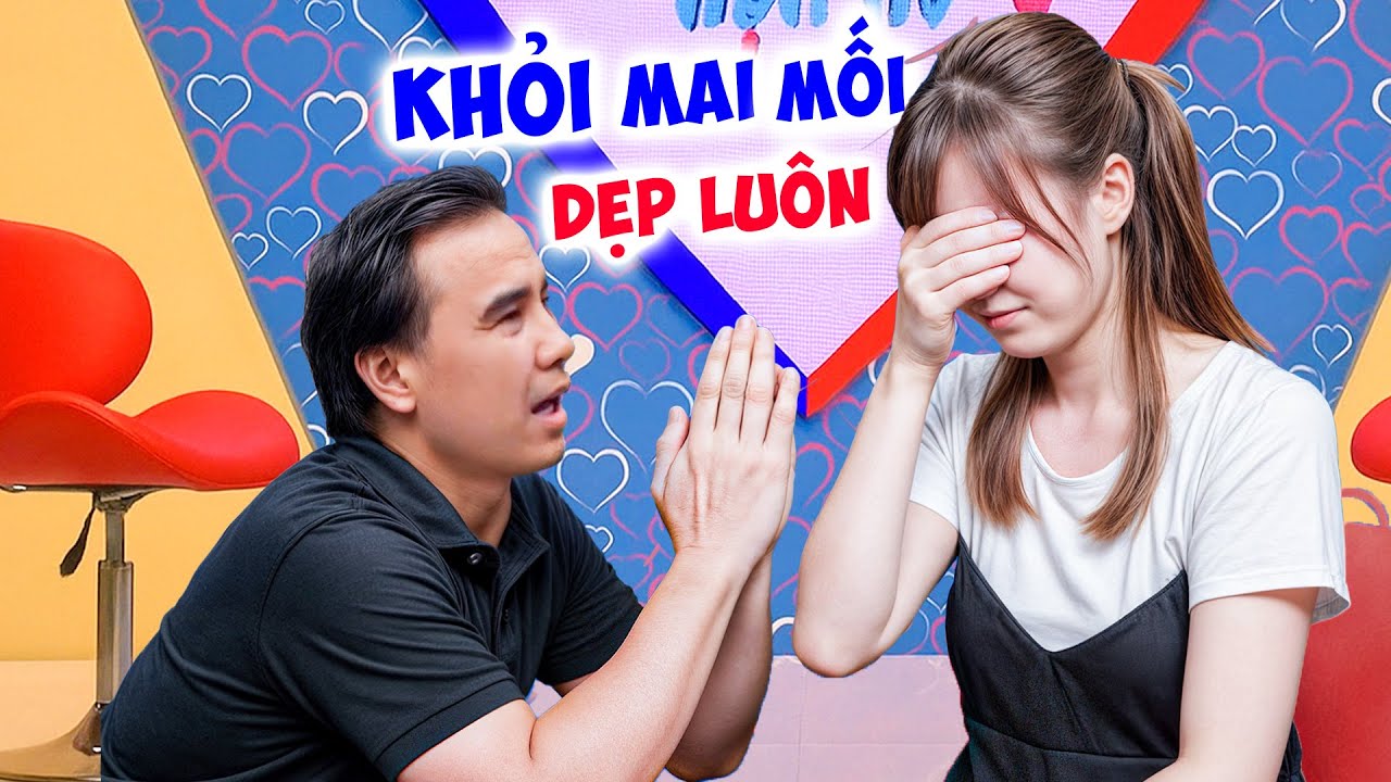 Cô gái ĐANG HẸN HÒ ĐÒI BỎ VỀ giữa chừng không muốn gặp bạn trai khiến MC Quyền Linh cản không kịp