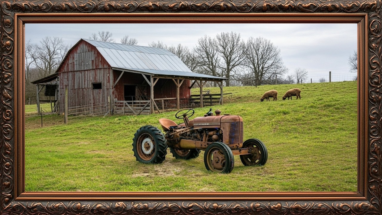Classic Old Car Art Display on TV 🚗 | Timeless Vintage Wall Décor