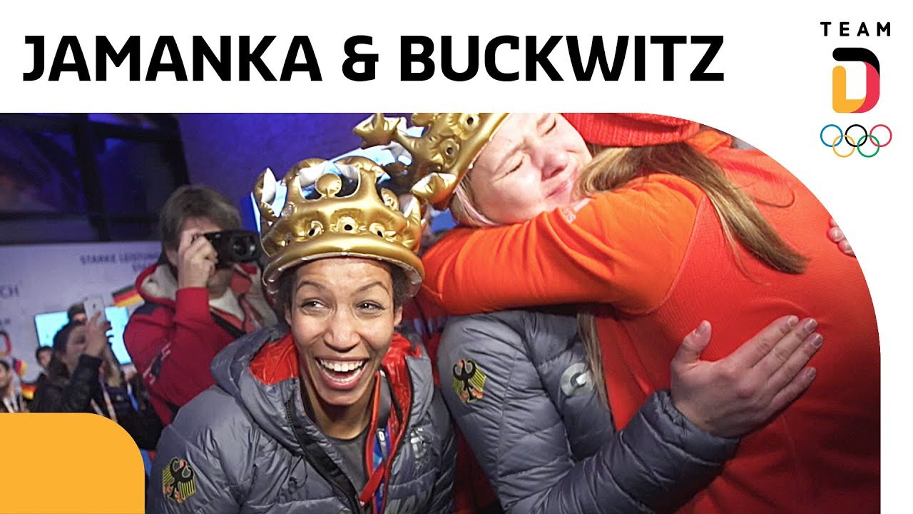 Mariama Jamanka und Lisa Buckwitz mit wilder Gold-Party im deutschen Haus 🥇| Team Deutschland