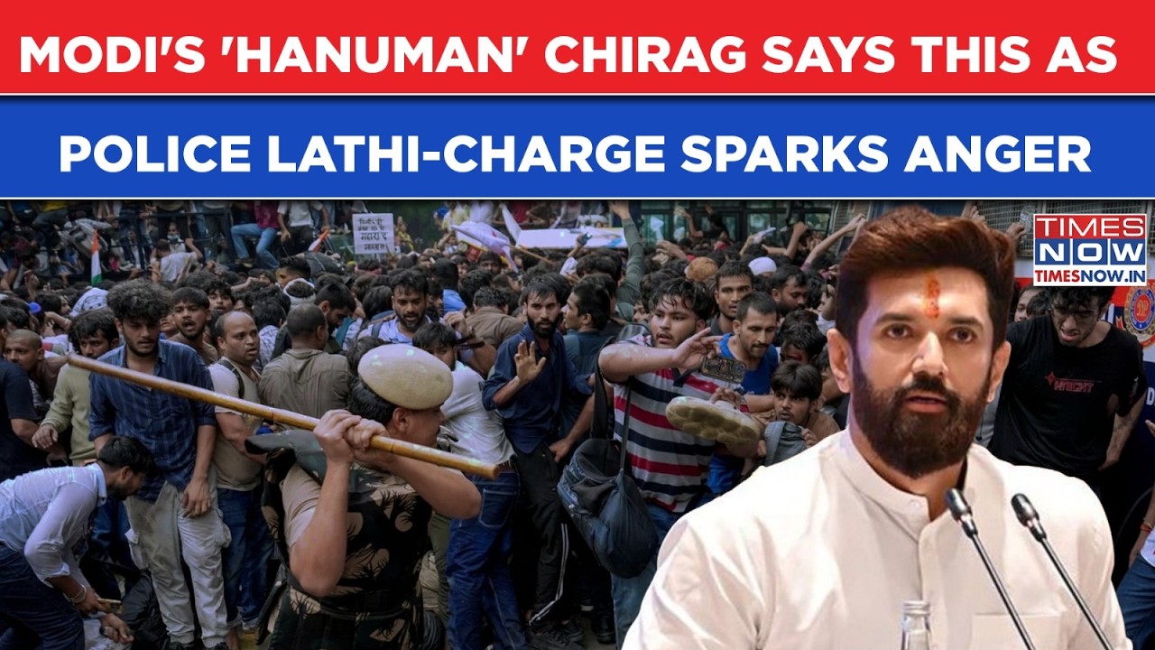 CJP Protesters Thrashed: Modi's Hanuman Chirag Paswan Reacts, Says This On Lathi-Charge On Students