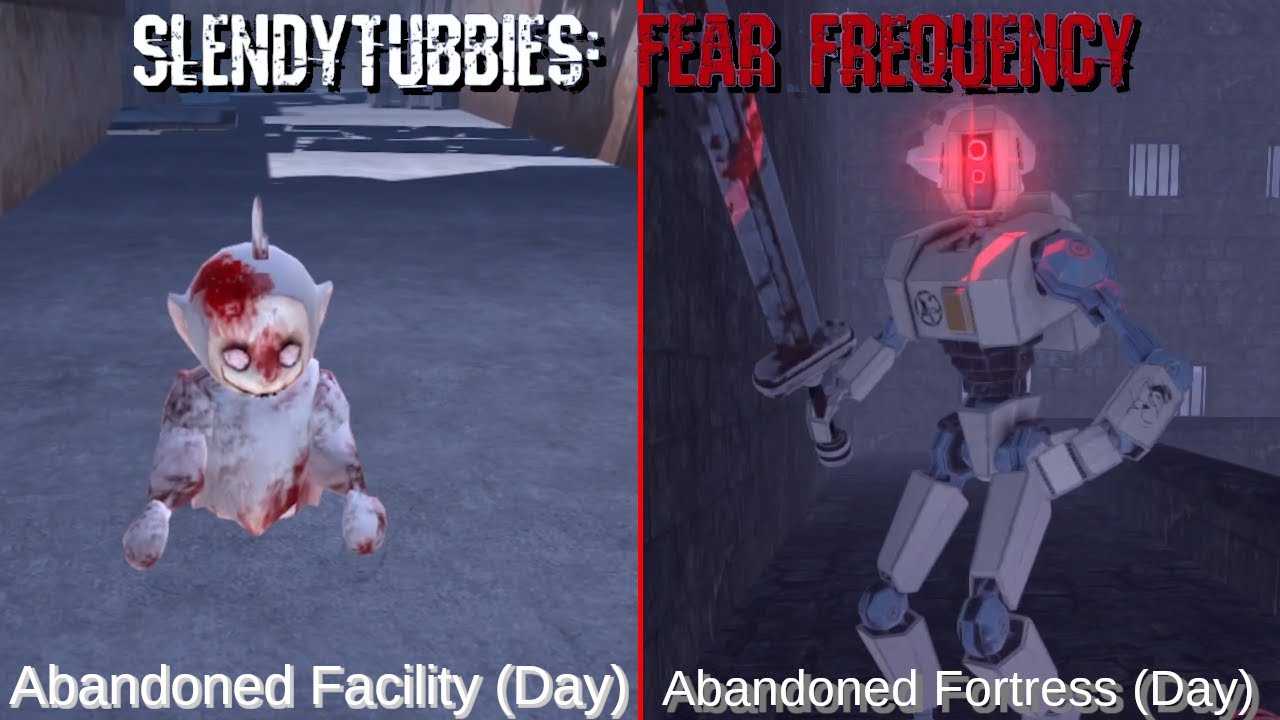 Slendytubbies: Fear Frequency | Abandoned Facility (день) Abandoned Fortress  (день)