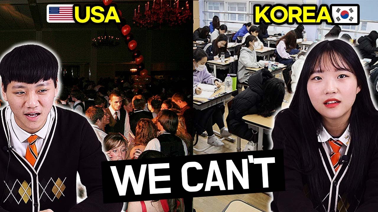 American teens can but Korean teens can't! top5