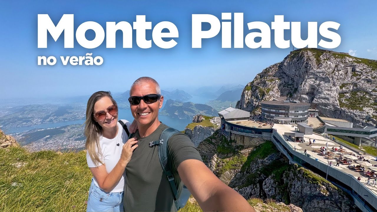Monte Pilatus, na Suíça, no verão | Golden Round Trip: barco, trem e teleférico no mesmo passeio.